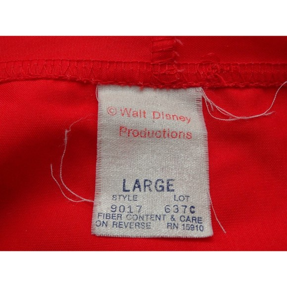 Walt Disney Productions Hooded Jacket L MIckey Mouse Windbreaker Racing Stripes - Picture 6 of 9